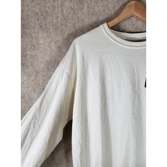 SPACE NEEDLE Off White Cream SEATTLE WASHINGTON Long Sleeve T-Shirt SZ L - Picture 6 of 9